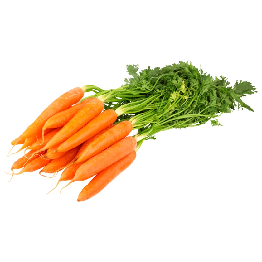 Karotten mit Grün aus der Region
